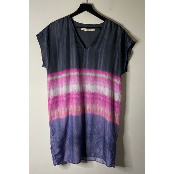 Marie Oliver Dresses & Skirts - Marie Oliver Silk Dip Dye Tunic Dress Size S